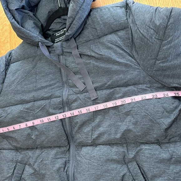 TORRID Longline Hooded Puffer NWT in space dye gray 14/16W - Picture 14 of 15